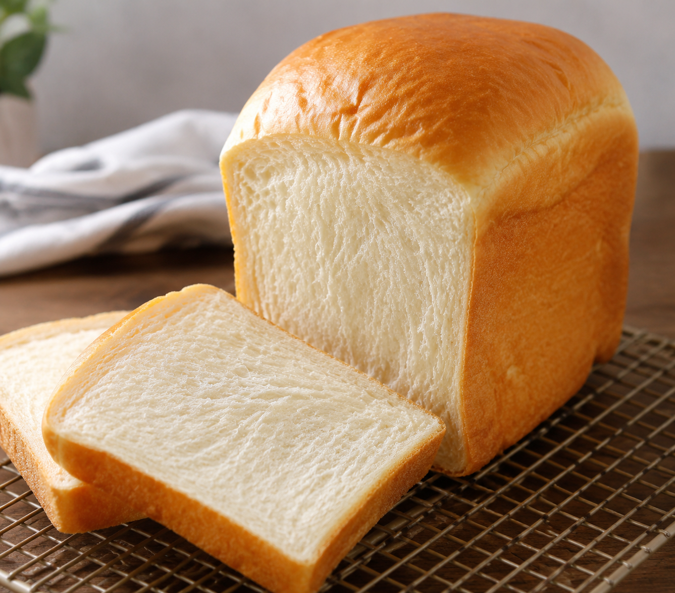 Japanese-style milk bread loaf